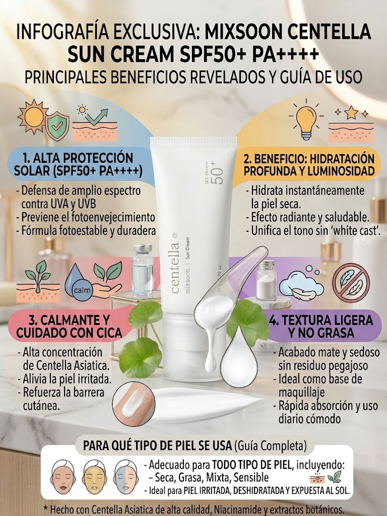 Bloqueador Solar Mixsoon Centella